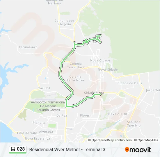 028 Bus Line Map