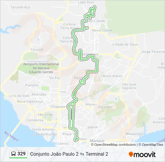 329 Bus Line Map