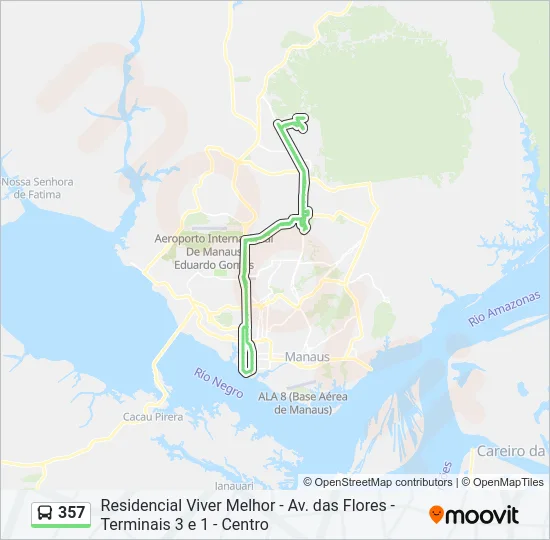 357 Bus Line Map