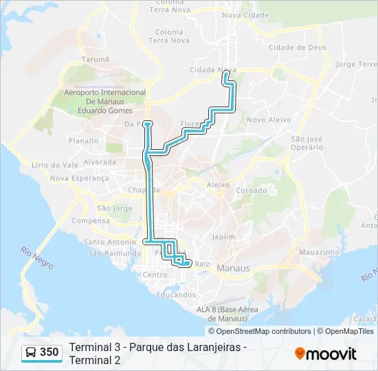 350 Bus Line Map