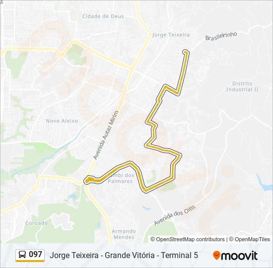 Mapa de 097 de autobús