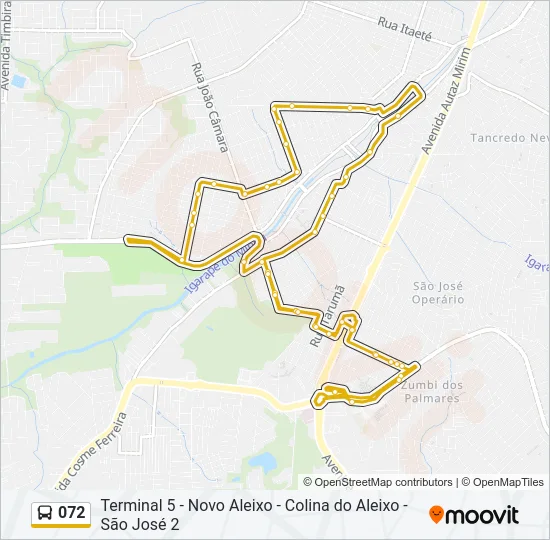 072 Bus Line Map