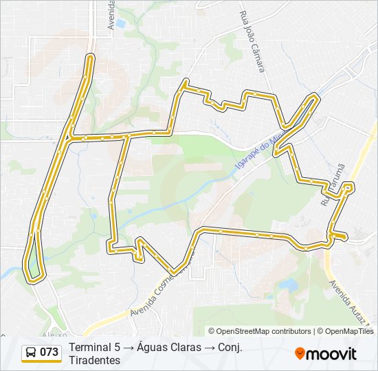 073 bus Line Map