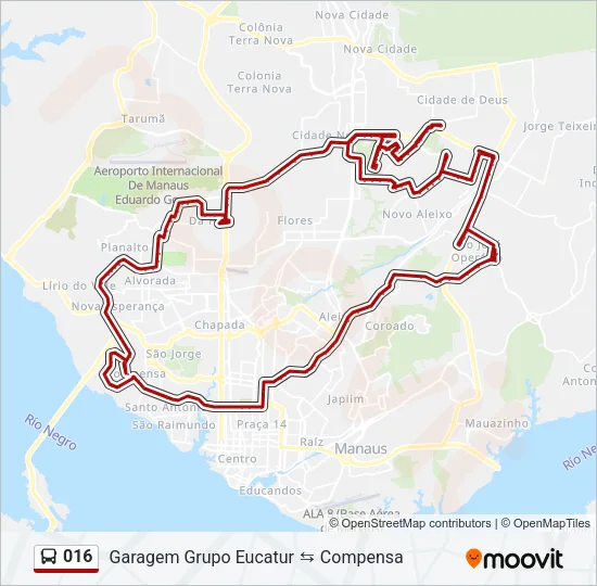 016 Bus Line Map
