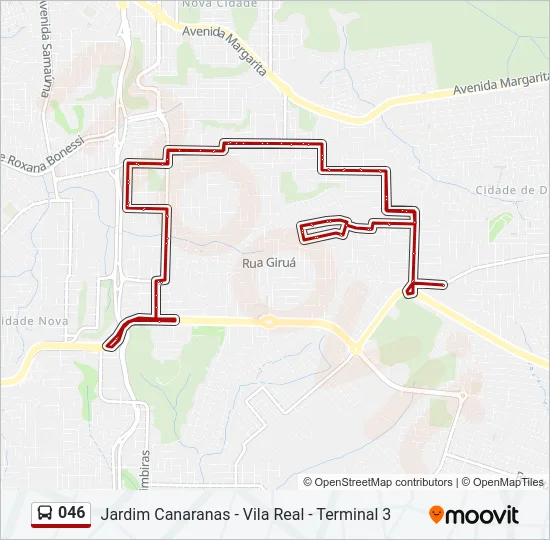 046 Bus Line Map