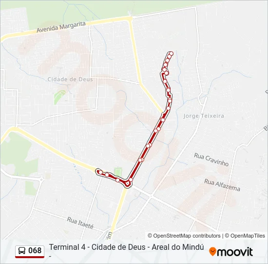 068 Bus Line Map