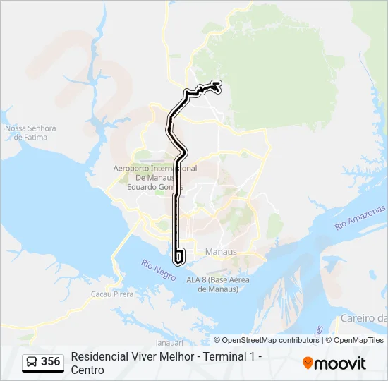 356 Bus Line Map