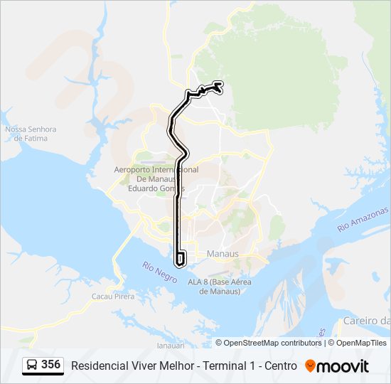 356 bus Line Map