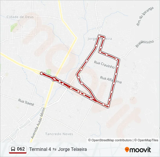062 Bus Line Map