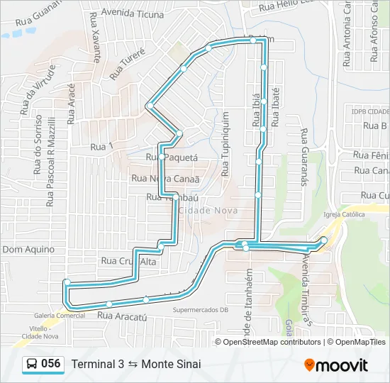 056 Bus Line Map