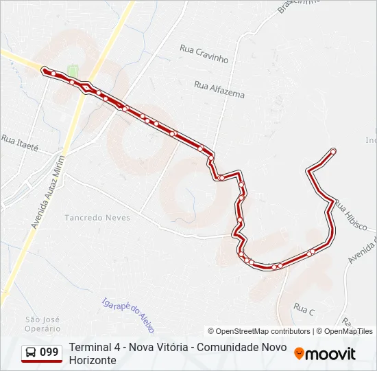 099 Bus Line Map
