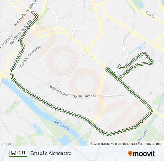 C01 Bus Line Map