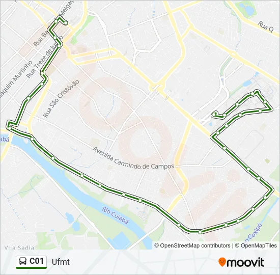 C01 Bus Line Map