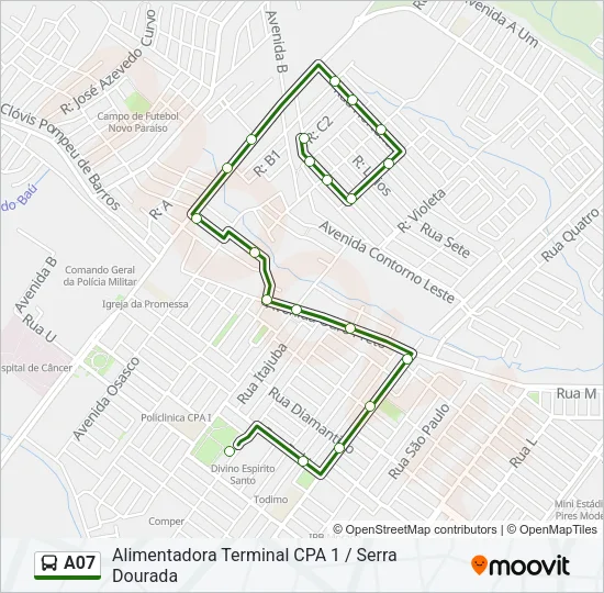 A07 Bus Line Map