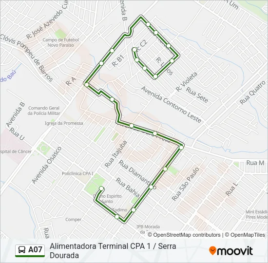 A07 Bus Line Map