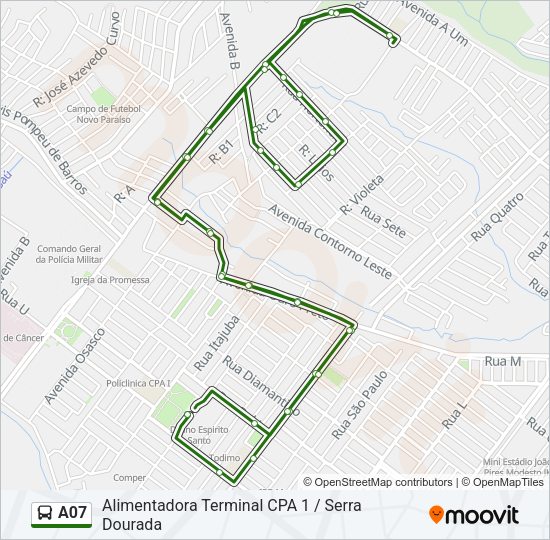 A07 Bus Line Map