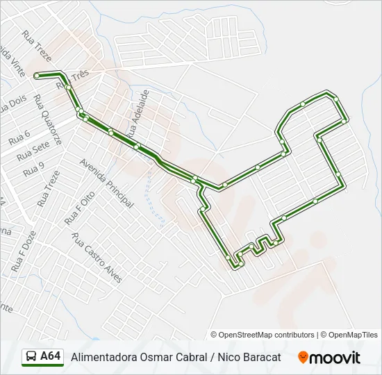 A64 Bus Line Map