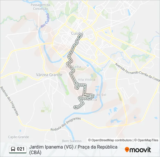 021 Bus Line Map