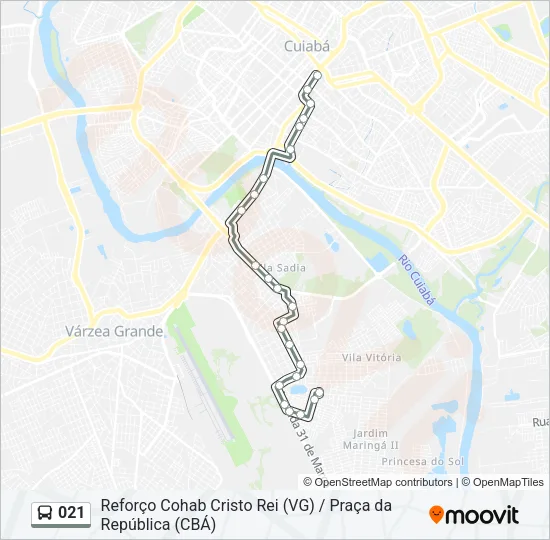 021 Bus Line Map