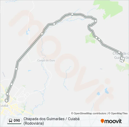 090 Bus Line Map