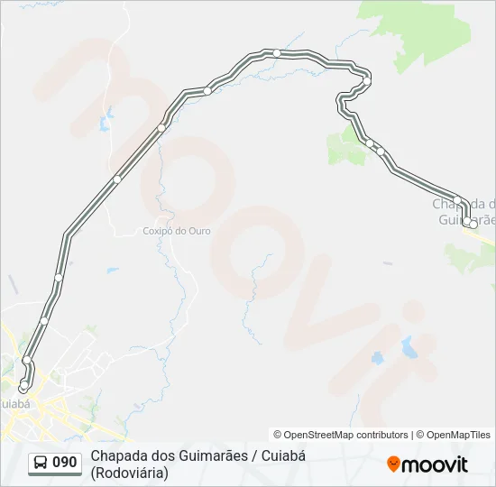 090 Bus Line Map