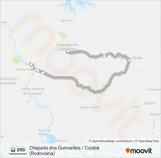 090 Bus Line Map