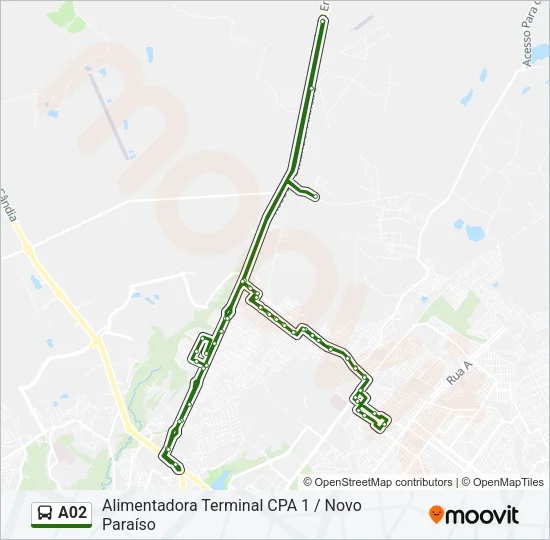 A02 Bus Line Map