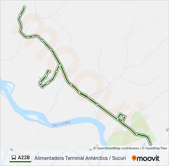 A22B Bus Line Map