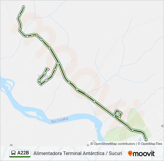 A22B Bus Line Map