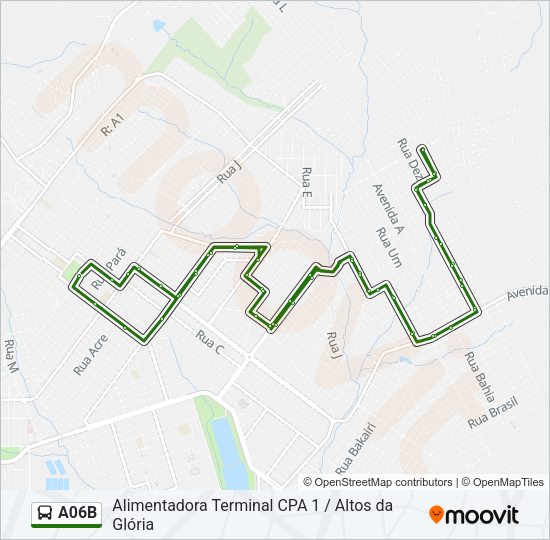 A06B Bus Line Map