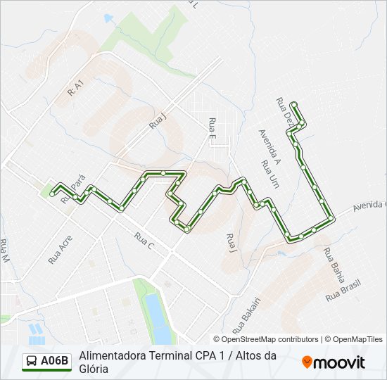 A06B Bus Line Map