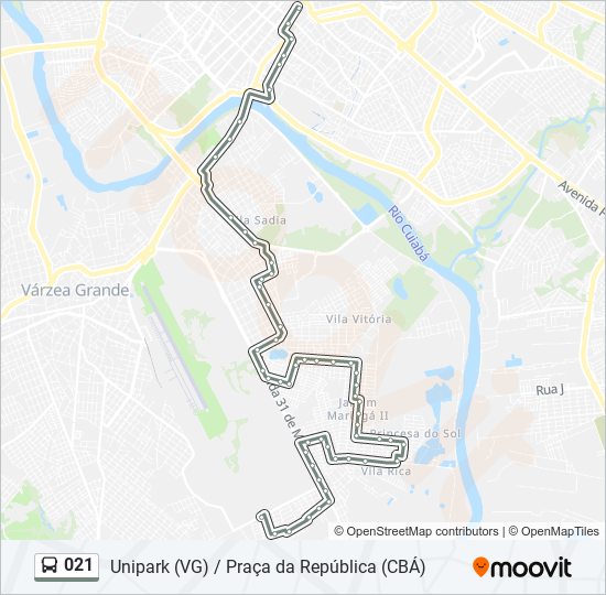 021 bus Line Map