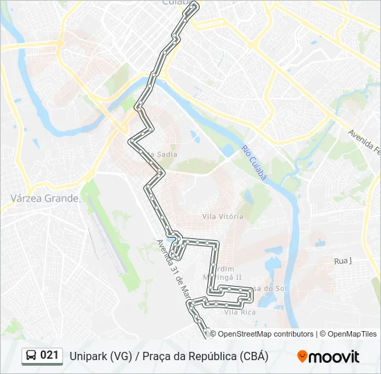 021 Bus Line Map