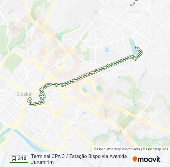 310 Bus Line Map