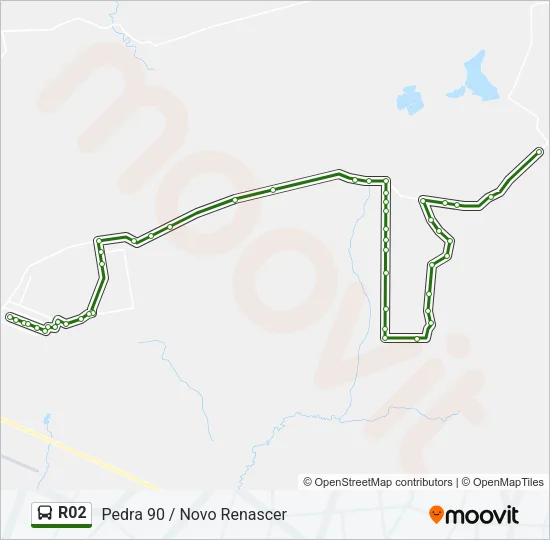 R02 Bus Line Map