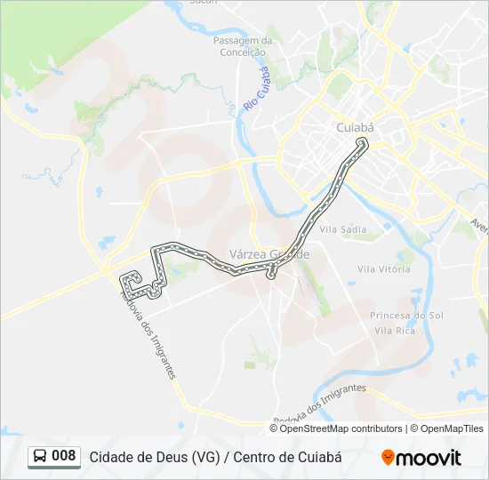 008 Bus Line Map