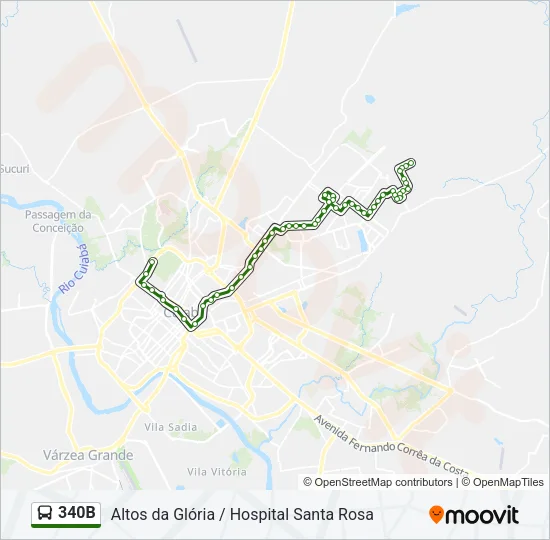 340B Bus Line Map