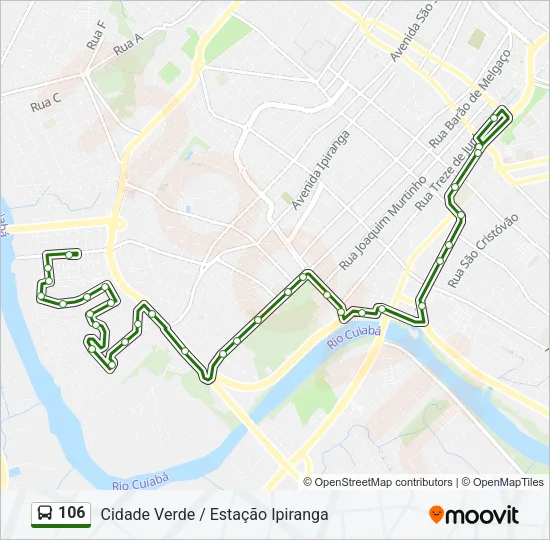 106 Bus Line Map