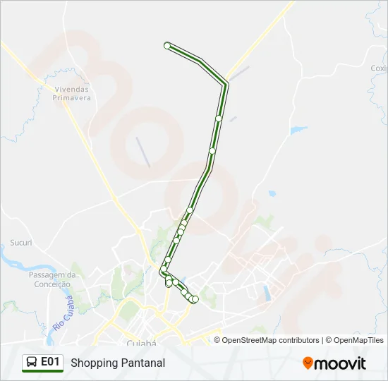 E01 Bus Line Map