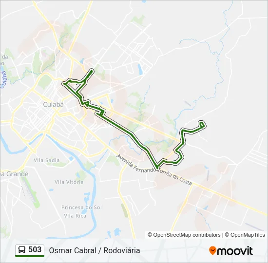 503 Bus Line Map