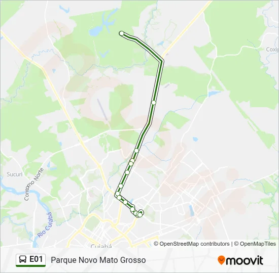 E01 Bus Line Map