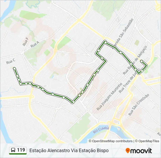 119 Bus Line Map