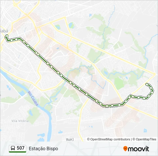 507 Bus Line Map
