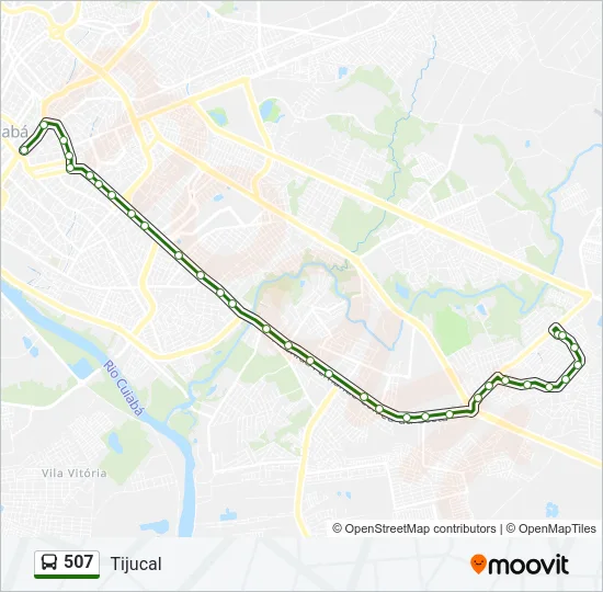 507 Bus Line Map