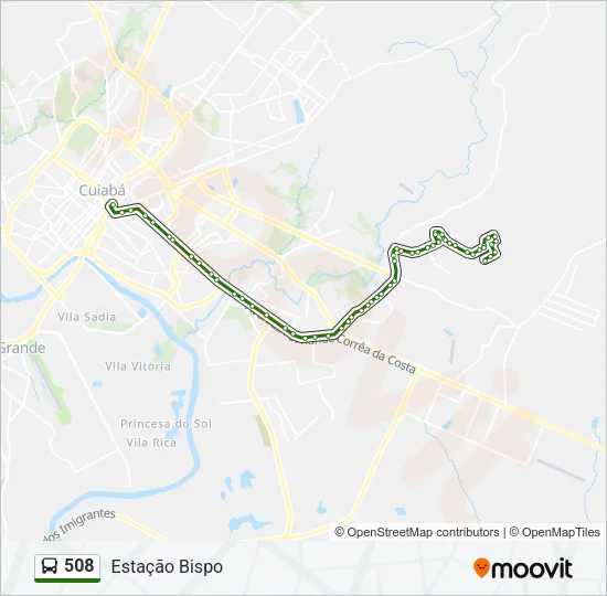 508 Bus Line Map
