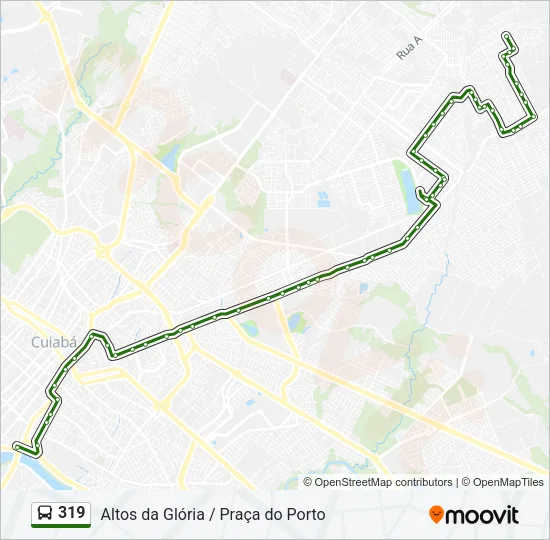 319 Bus Line Map