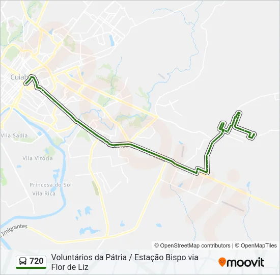 720 Bus Line Map