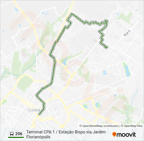 206 Bus Line Map
