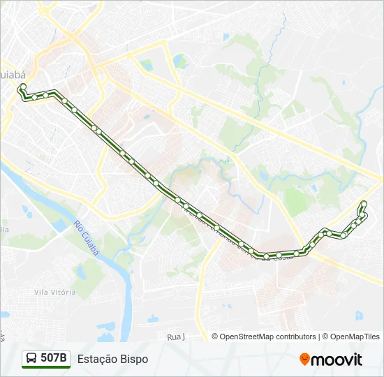 507B Bus Line Map