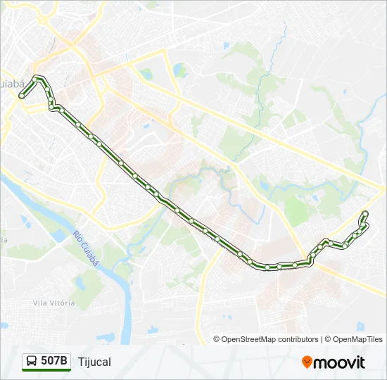 507B Bus Line Map